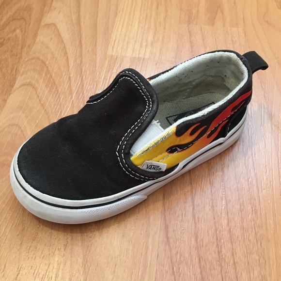Vans Other - Vans Toddlers Flame Slip Ons Size 8